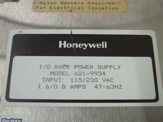 HONEYWELL 621-9934 I/O RACK POWER SUPPLY *USED*