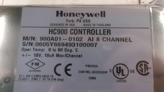 HONEYWELL 900A01-0102 INPUT MODULE *NEW IN BOX*