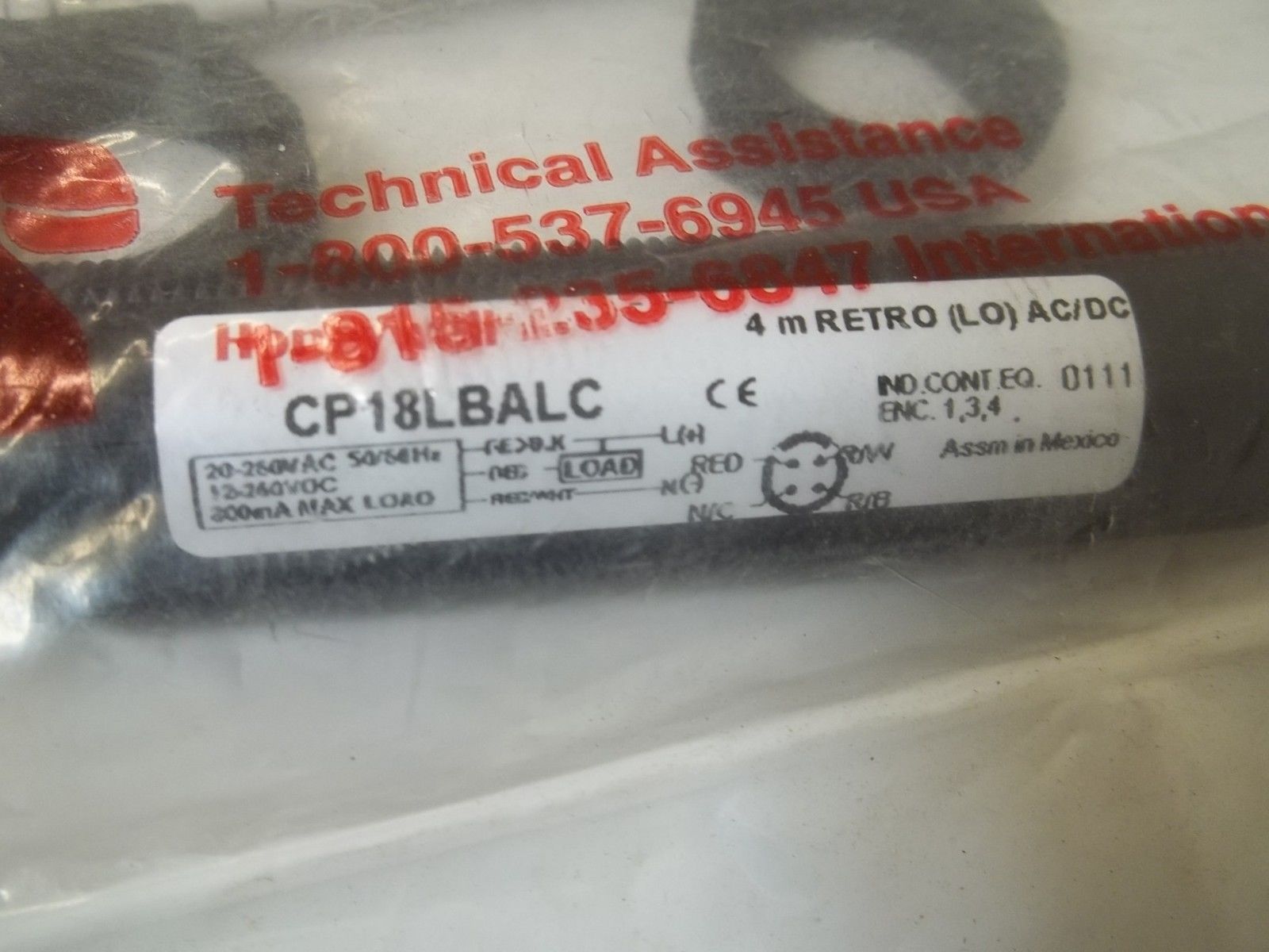 HONEYWELL CP18LBALC PHOTOELECTRIC SENSOR NSMP