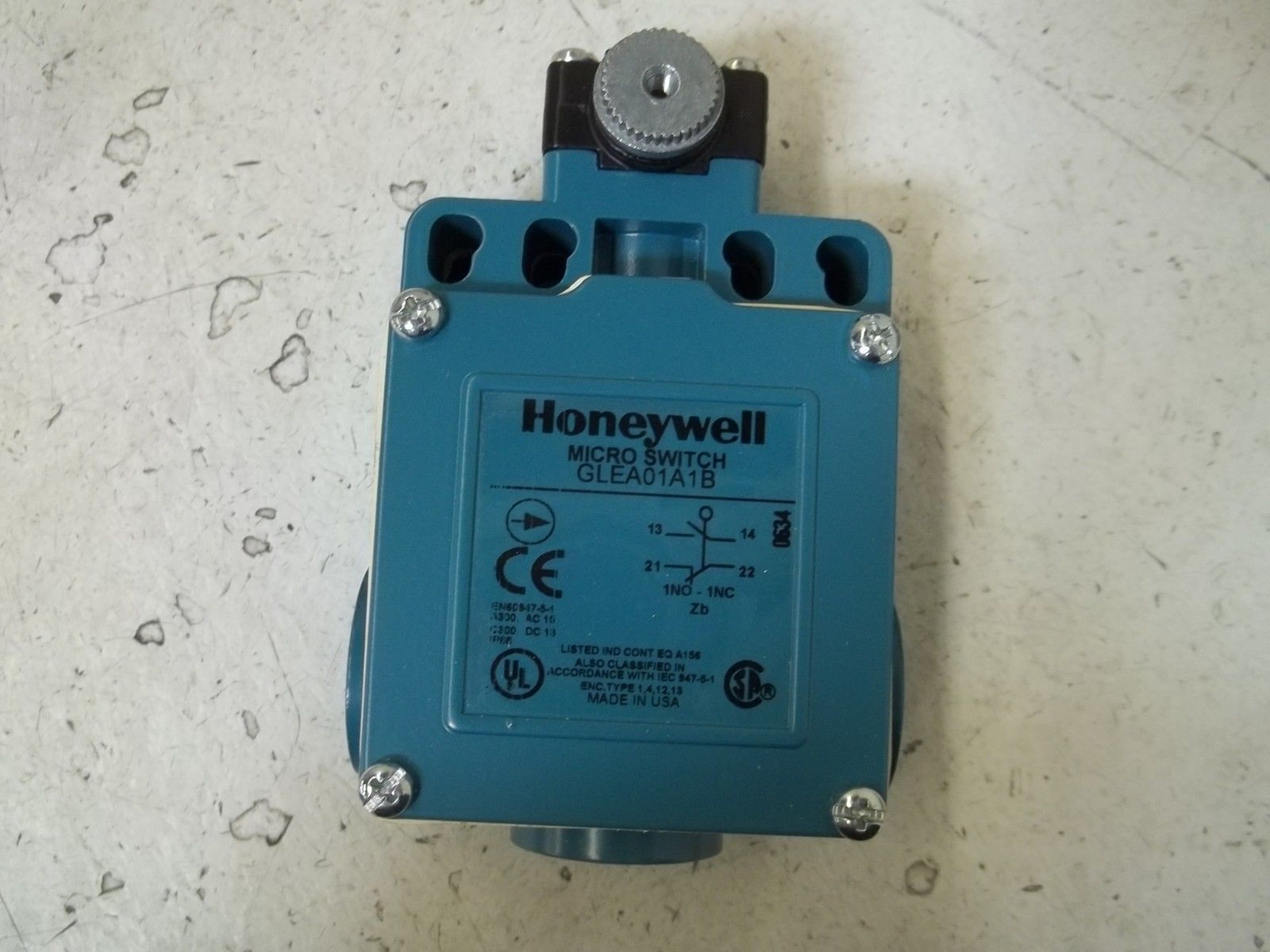 HONEYWELL GLEA01A1B LIMIT SWITCH, SIDE ROTARY,FIXED NSMP