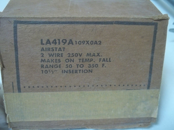 HONEYWELL LA419A109X0A2 AIRSTAT RANGE 50 TO 350F *USED*