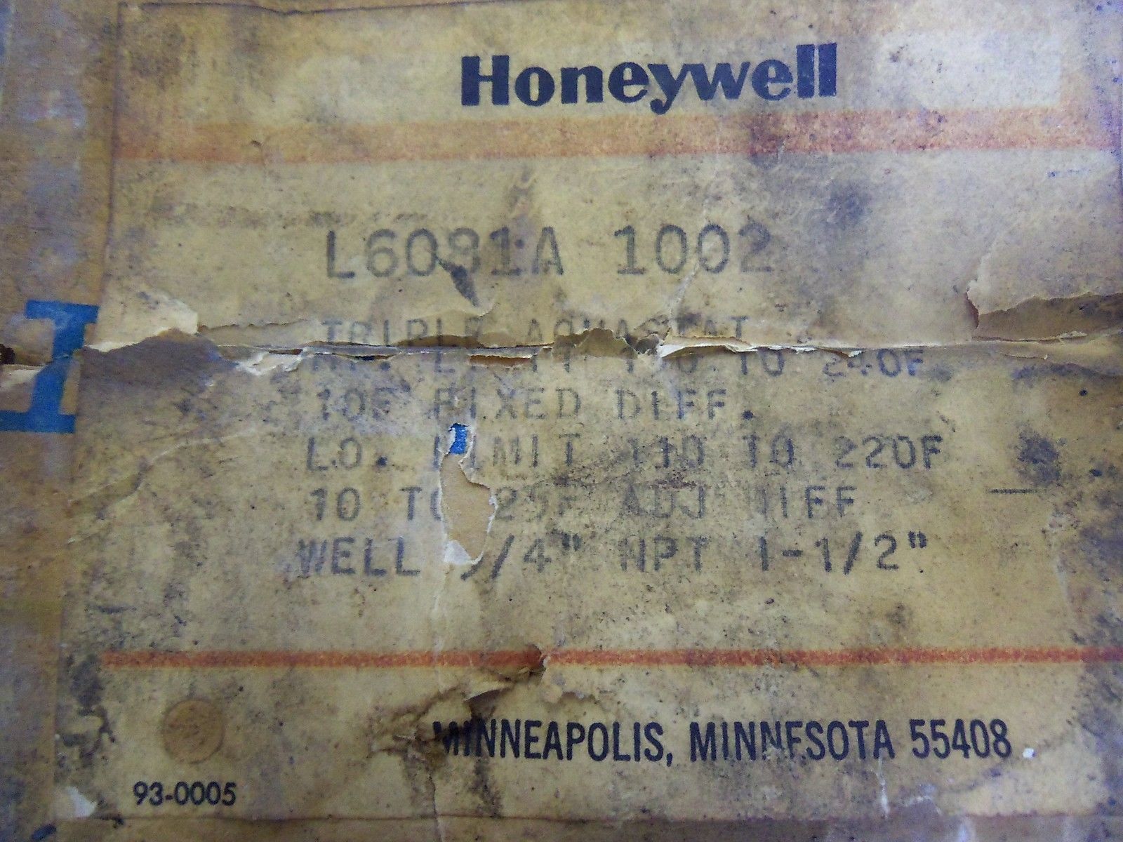 HONEYWELL LS081A 1002 NSMP