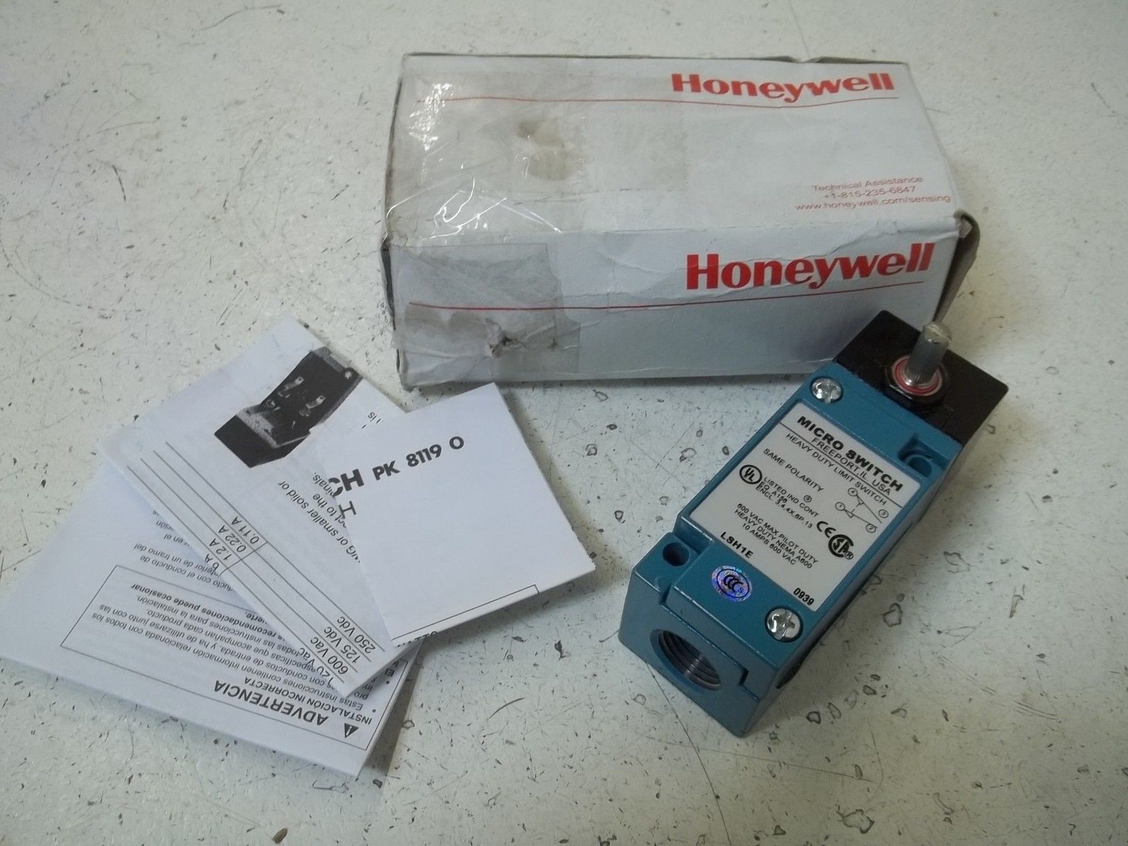 HONEYWELL LSH1E LIMIT SWITCH NSMP