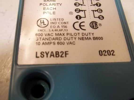 HONEYWELL LSYAB2F HEAVY DUTY LIMIT SWITCH *NEW IN BOX*