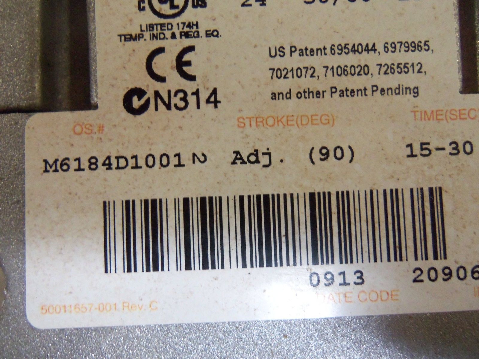 HONEYWELL M6184D1001 MOTOR (AS PICTURED) UNMP