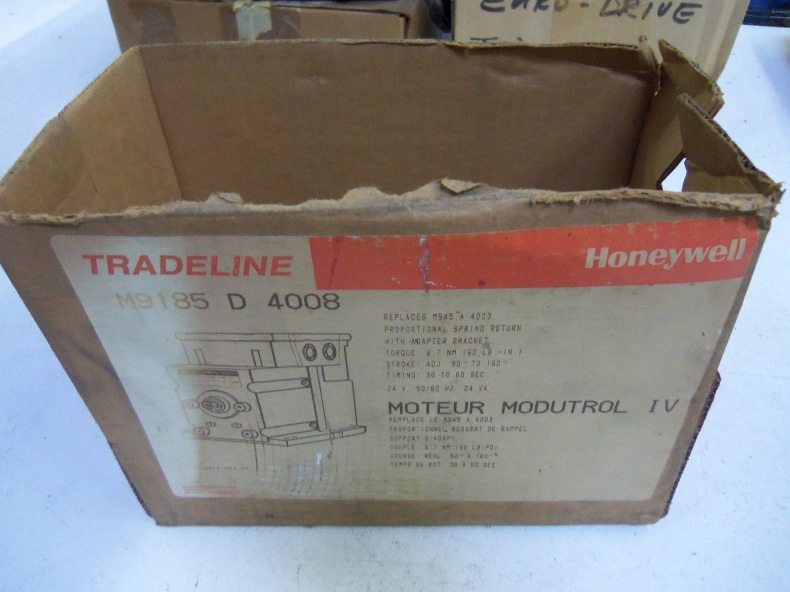 HONEYWELL M9185D4008 (MISSING TOP OF BOX) *NEW IN BOX*