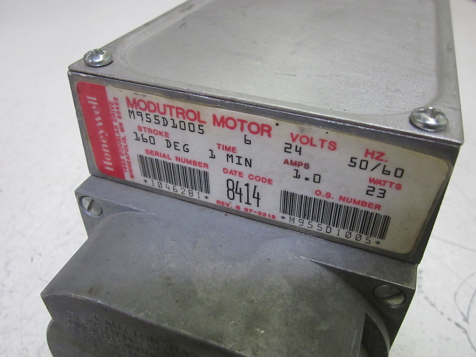 HONEYWELL M955D1005 MOTOR 160 DEGREE STROKE 24V (AS PIC) NSNP
