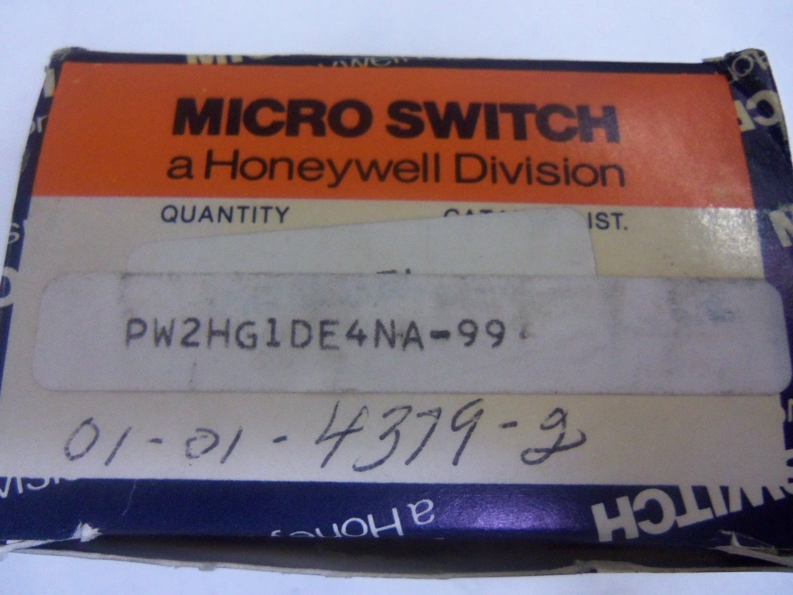MICRO SWITCH PW2HG1DE4NA-99 NSMP