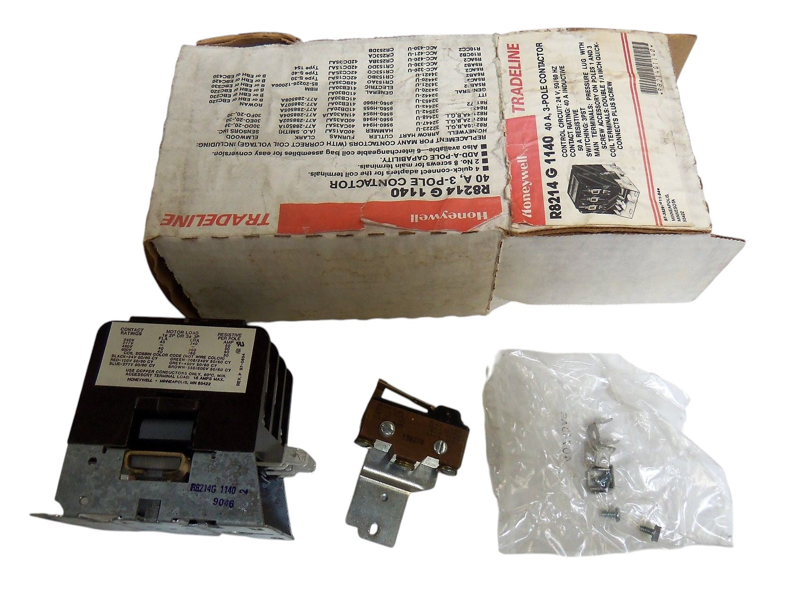 HONEYWELL R8214 G 1140 3-POLE CONTACTOR NSMP