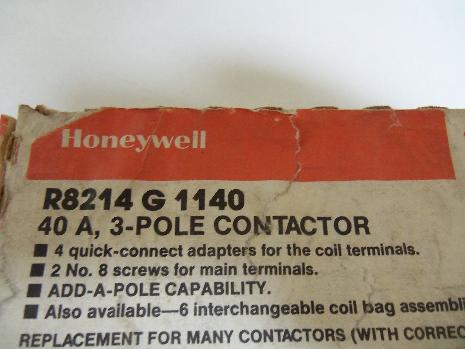 HONEYWELL R8214 G 1140 3-POLE CONTACTOR NSMP