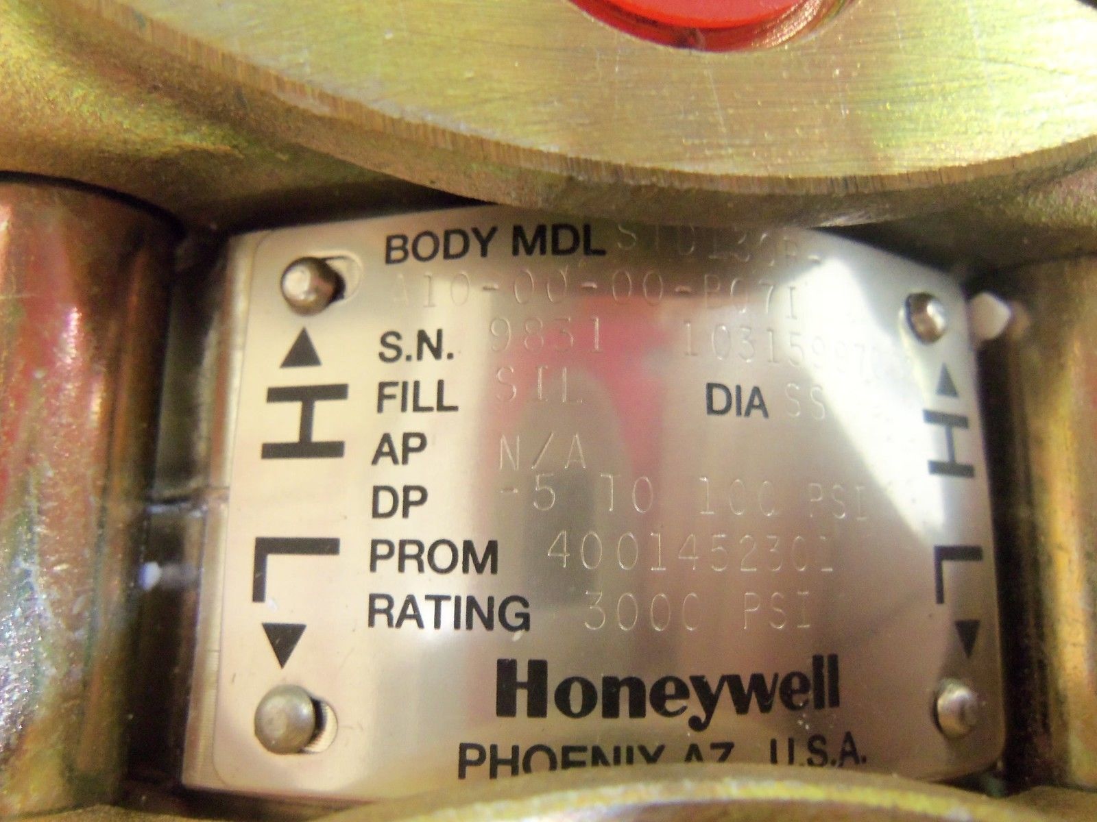 HONEYWELL STD130-A1H-00000-1C.MB.S2-B67I TRANSMITTER UNMP