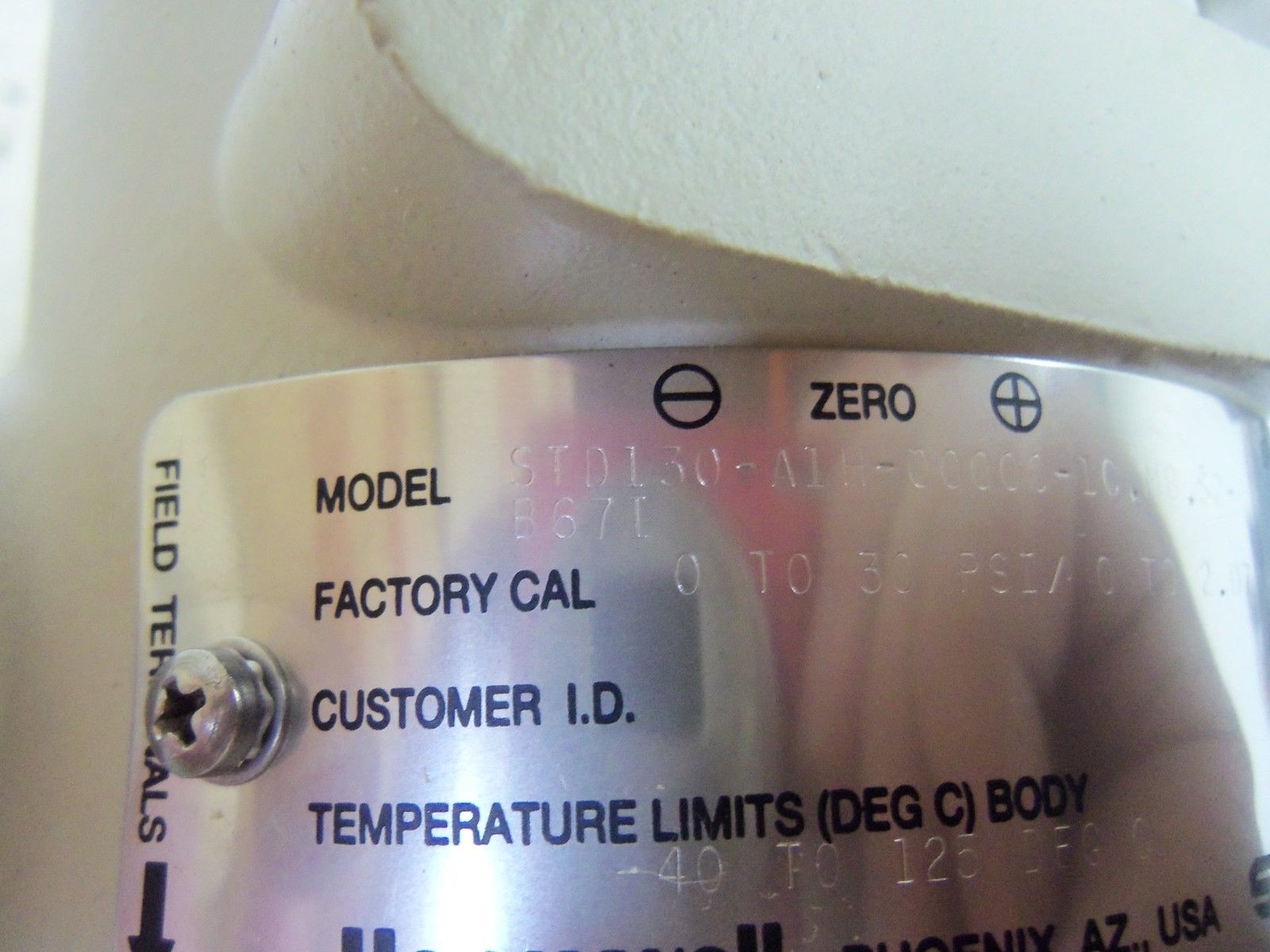HONEYWELL STD130-A1H-00000-1C.MB.S2-B67I TRANSMITTER UNMP