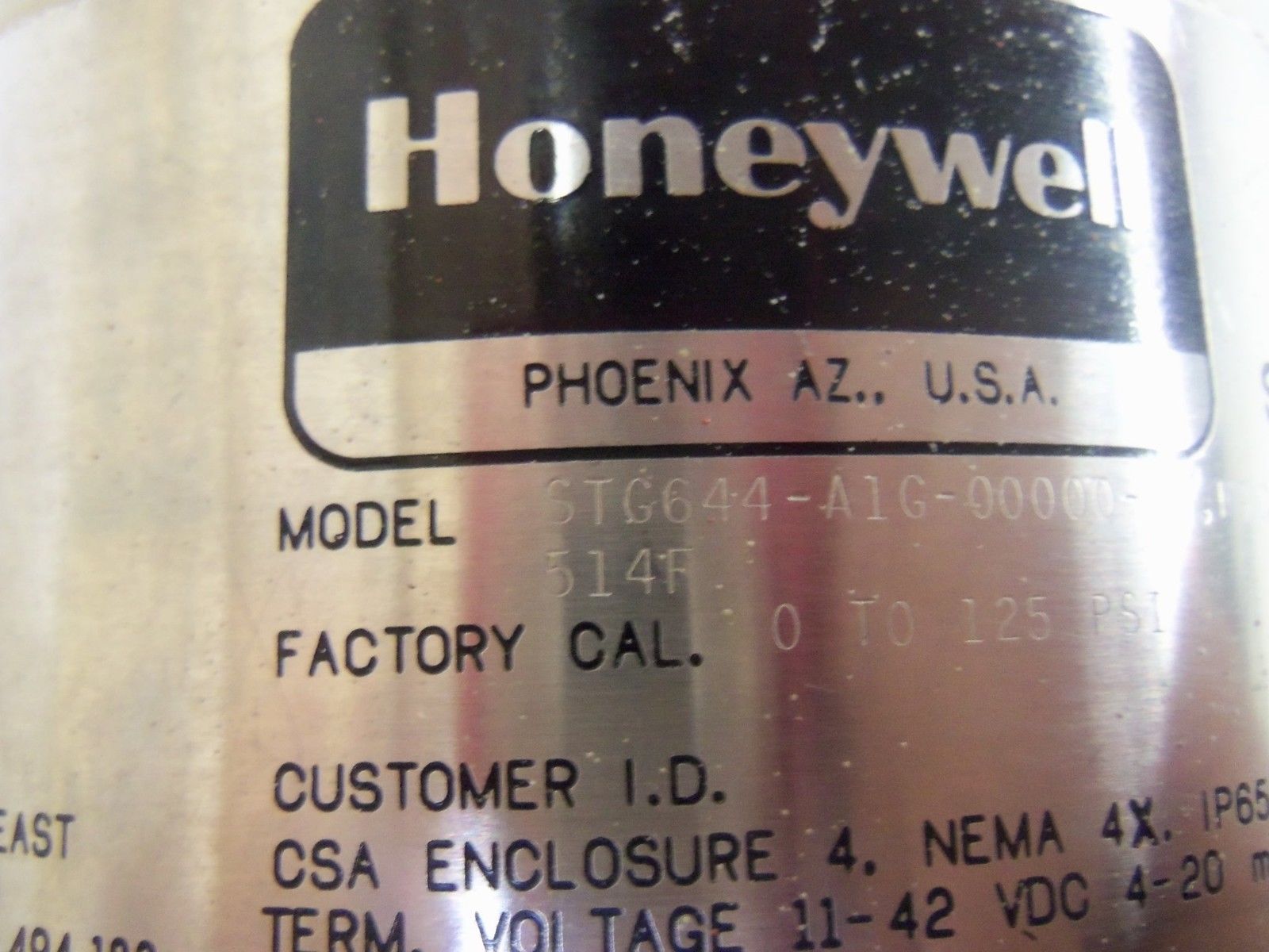 HONEYWELL STG644-A1G-00000-MB.F1C3-514F TRANSMITTER UNMP