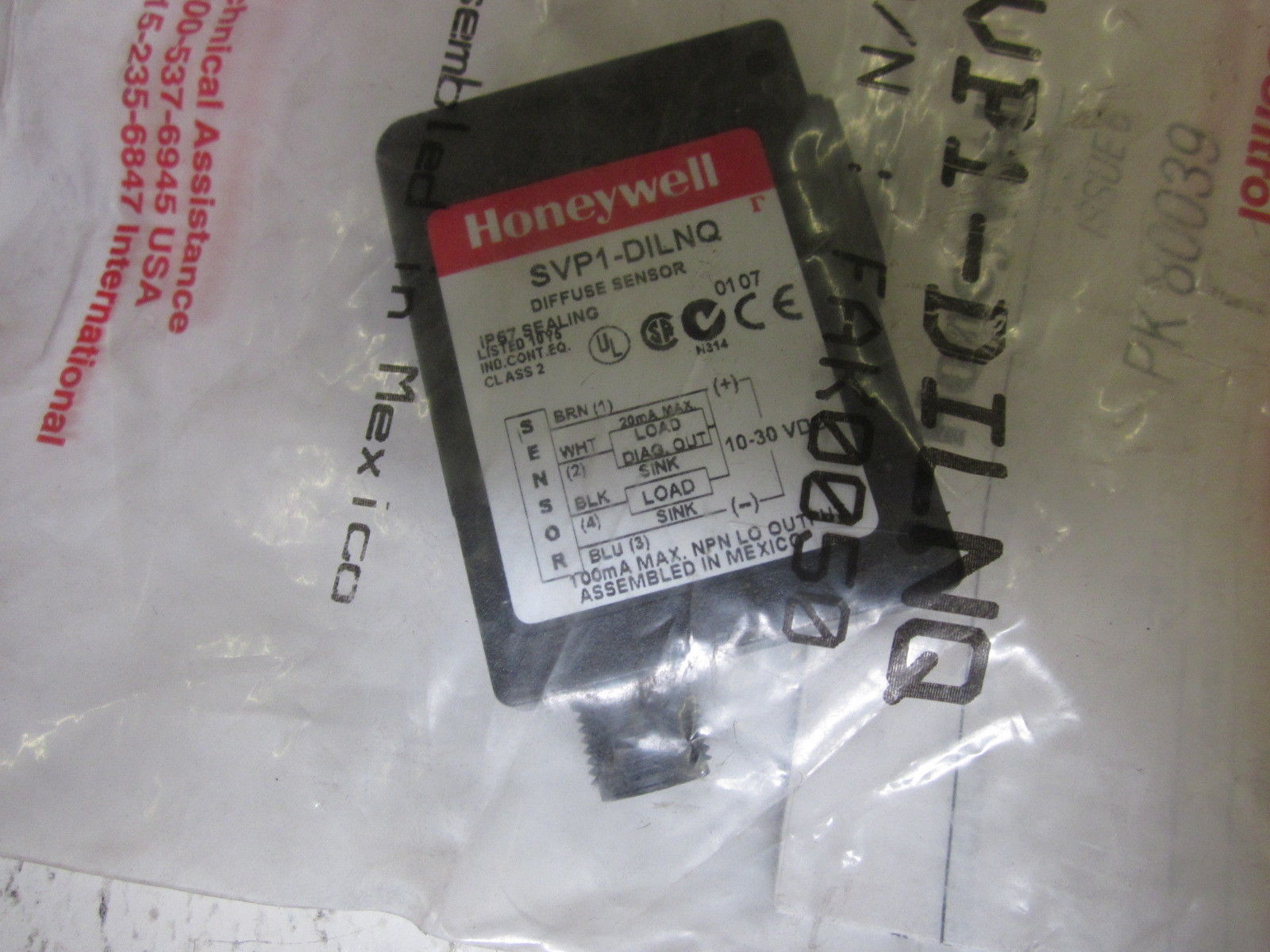 HONEYWELL SVP1-DILNG DIFFUSE SENSOR NSMP