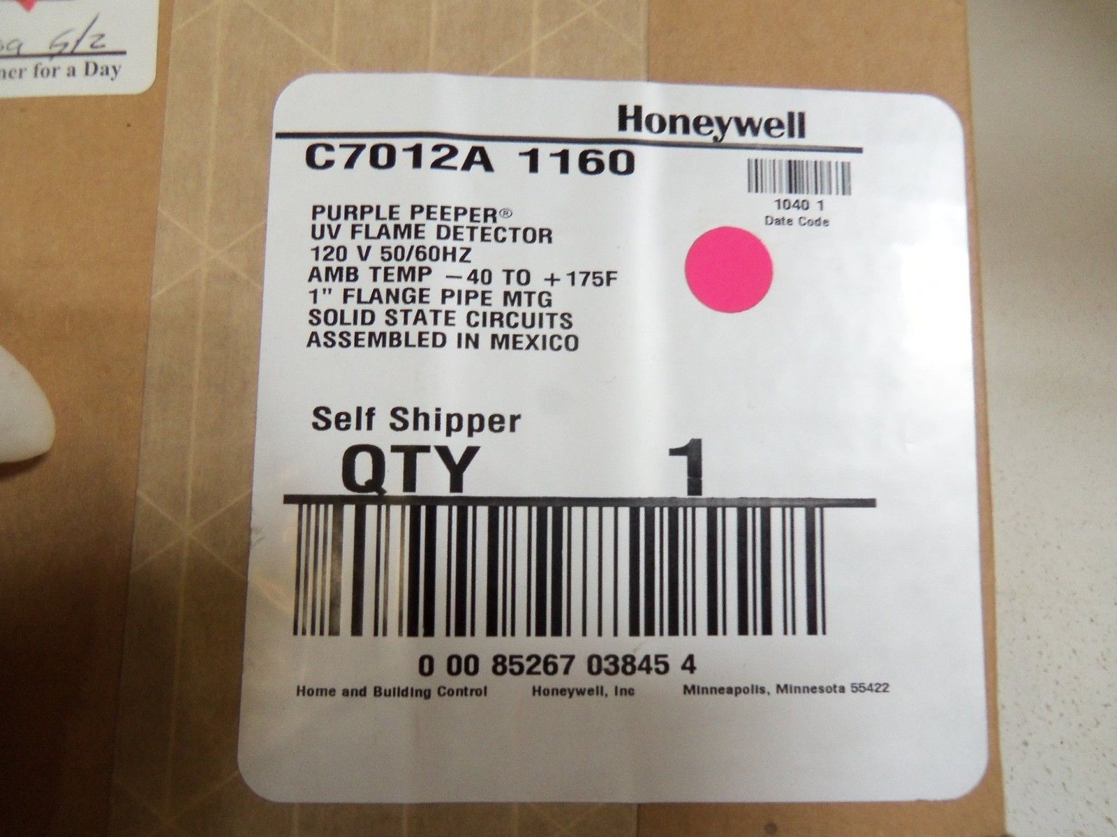 HONEYWELL C7012A1160 NSFS