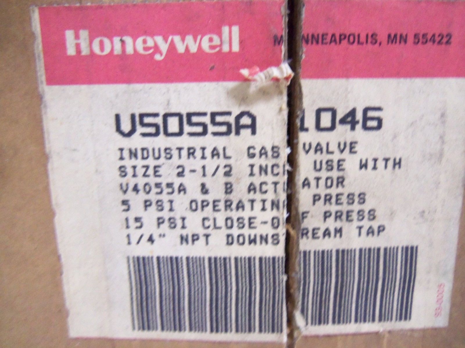 HONEYWELL V5055A1046 *NEW IN BOX*