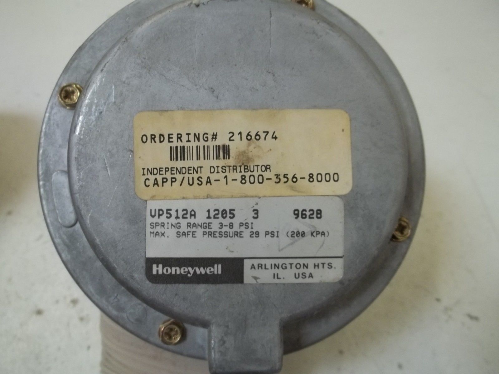 HONEYWELL VP512A12053 3-8PSI UNMP