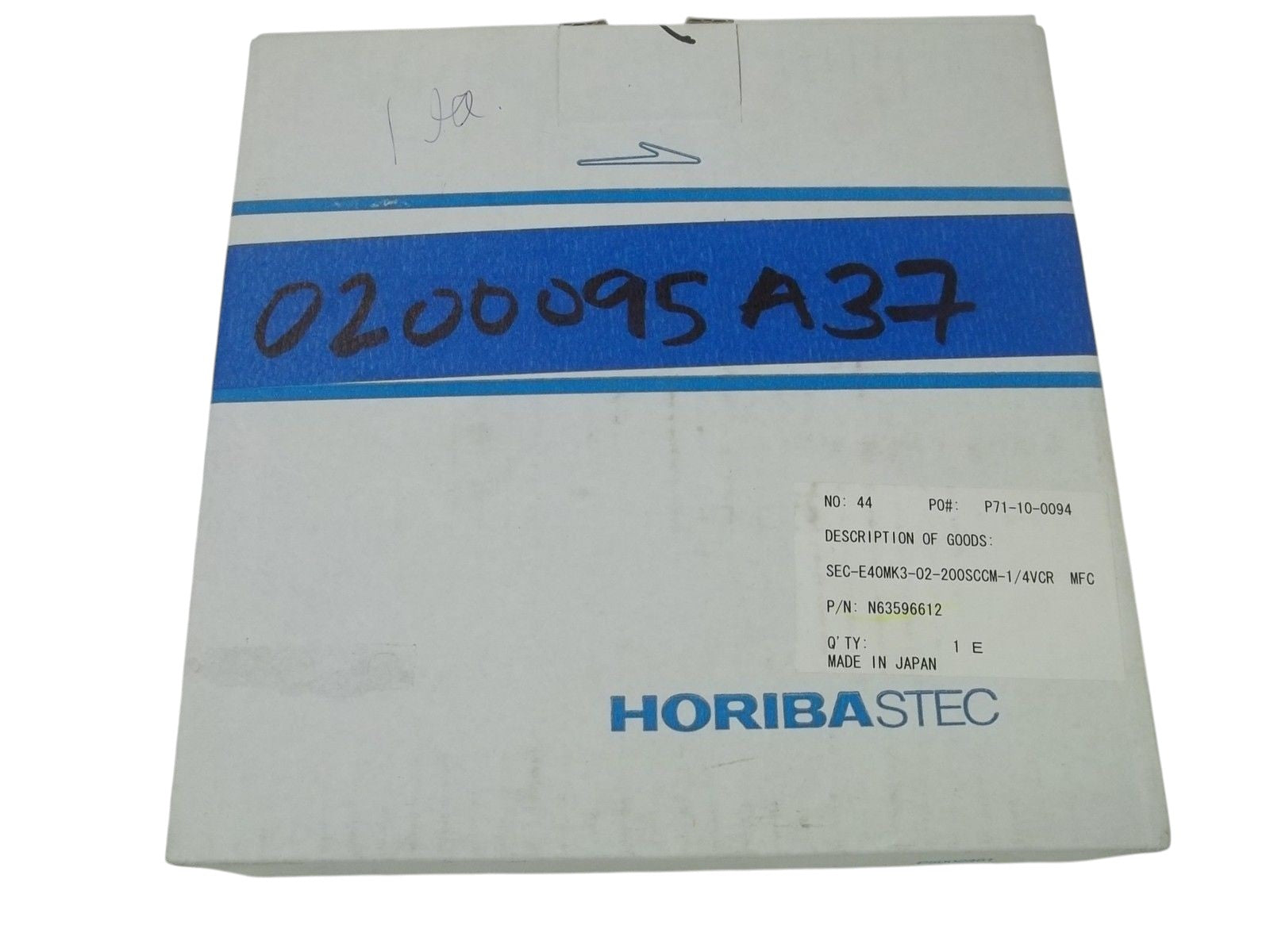 HORIBA SEC-E40MK3-02-200SCCM-1/4VCR FLOW CONTROLLER NSMP