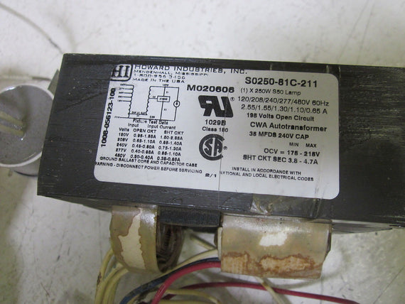 HOWARD S0250-81C-211-1K BALLAST *NEW IN BOX*