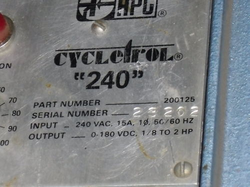 HPC CYCLETROL "240"  200125 UNMP