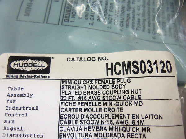HUBBELL HCMS03120 NSMP
