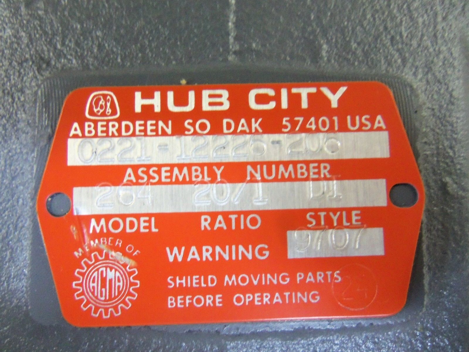 HUB CITY 0221-12226-206 UNMP
