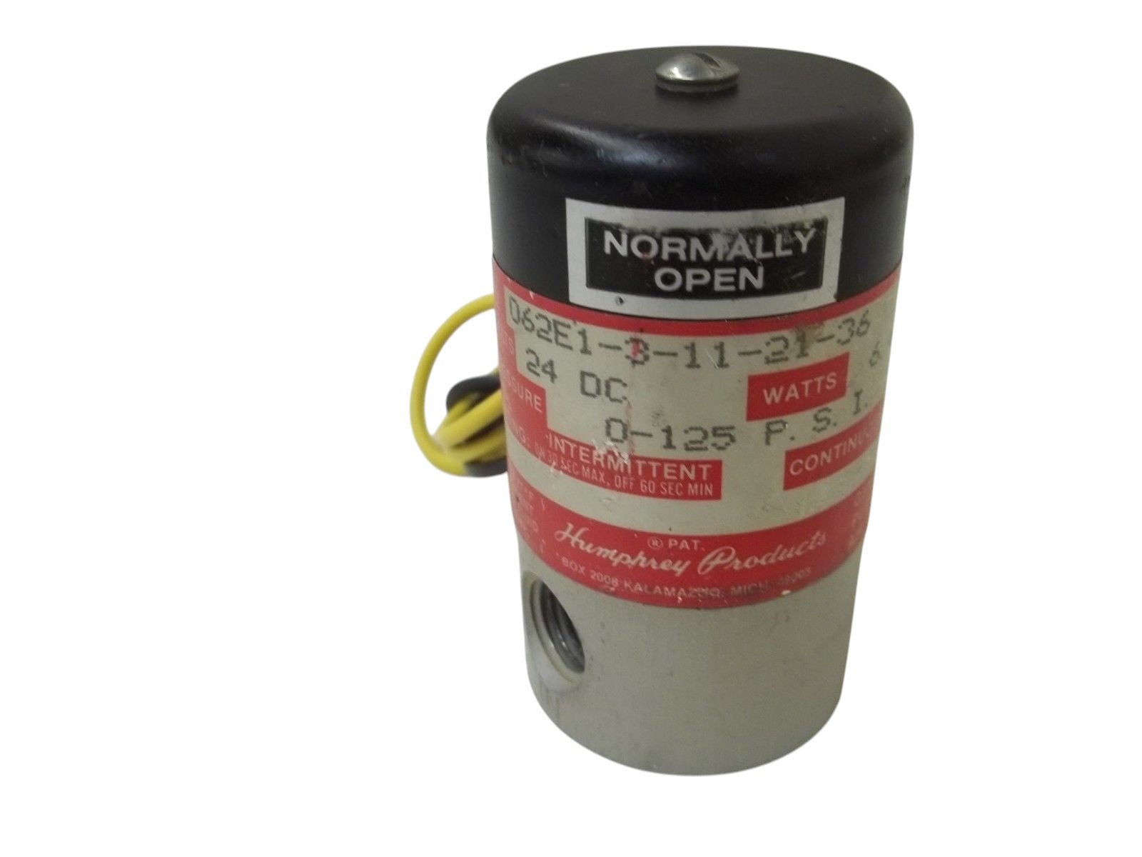 HUMPHREY 062E1-3-11-21-36 SOLENOID VALVE UNMP