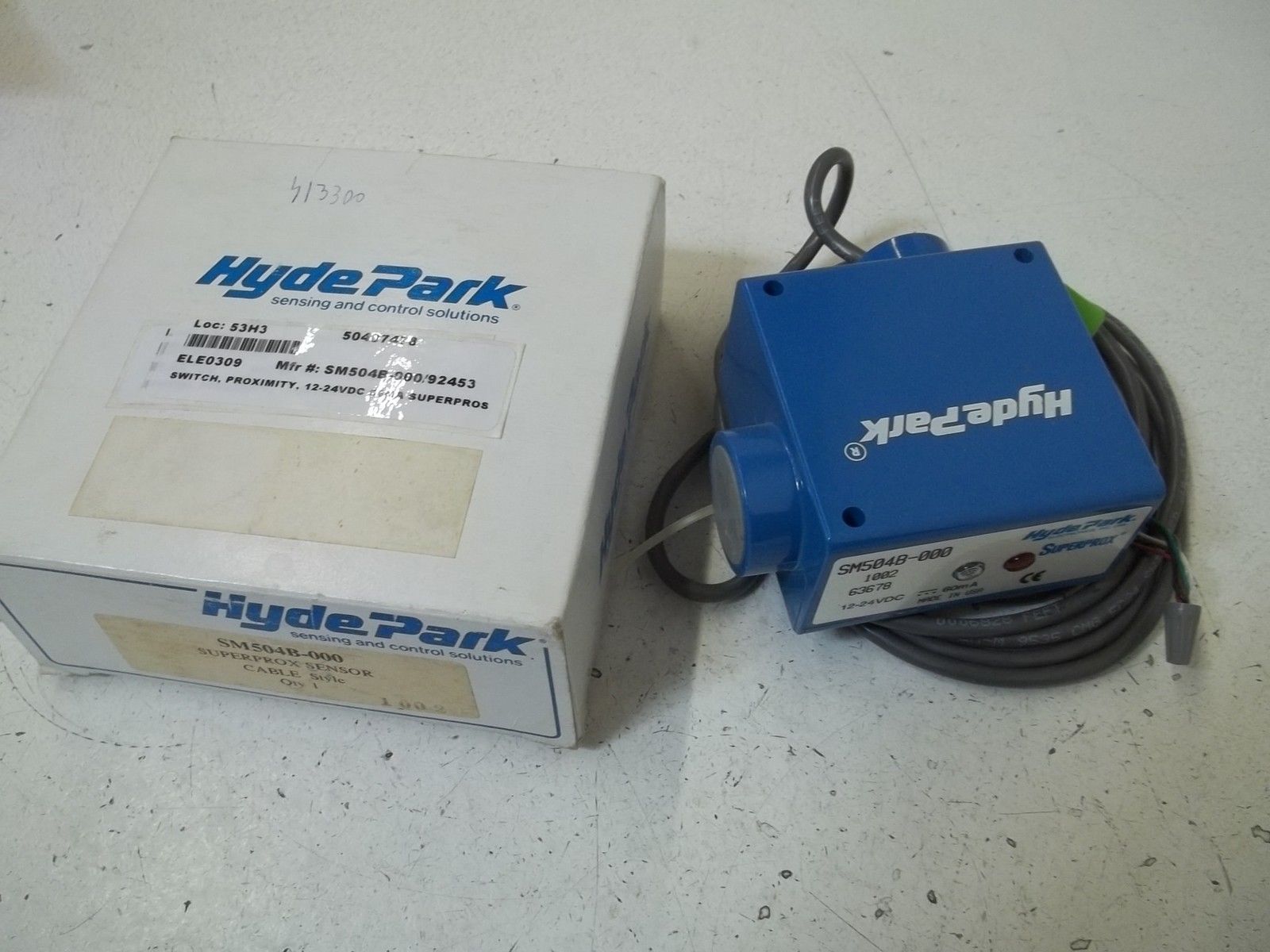 HYDEPARK SM504B-000 SUPERPROX SENSOR CABLE NSMP