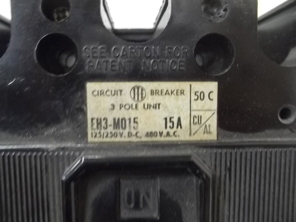 I-T-E EH3-M015 CIRCUIT BREAKER UNMP