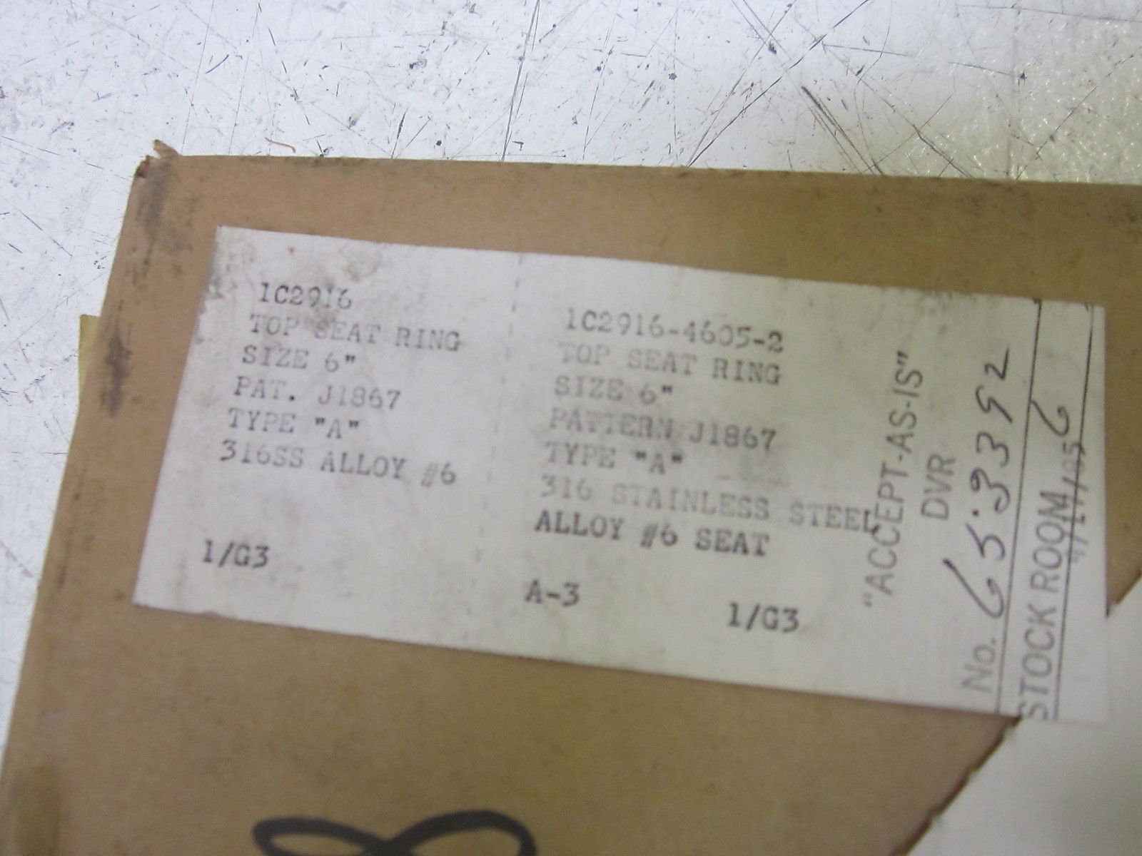 IC291646052 SEAL RING UNMP