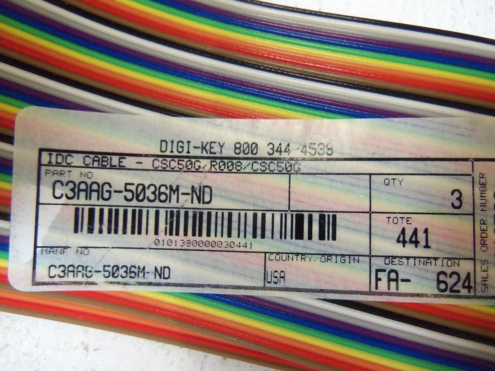 IDC  CABLE C3AAG-5036M-ND NSNP