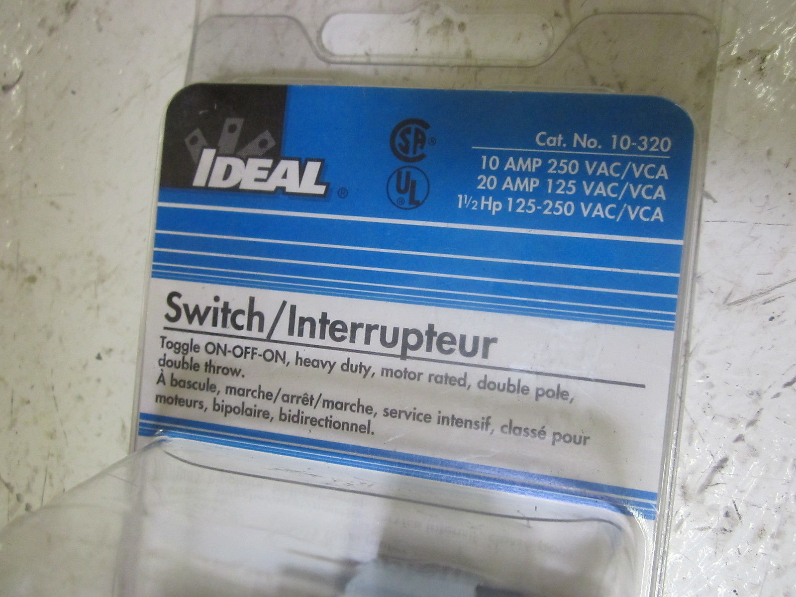 IDEAL 10-320 SWITCH 125VAC NSMP