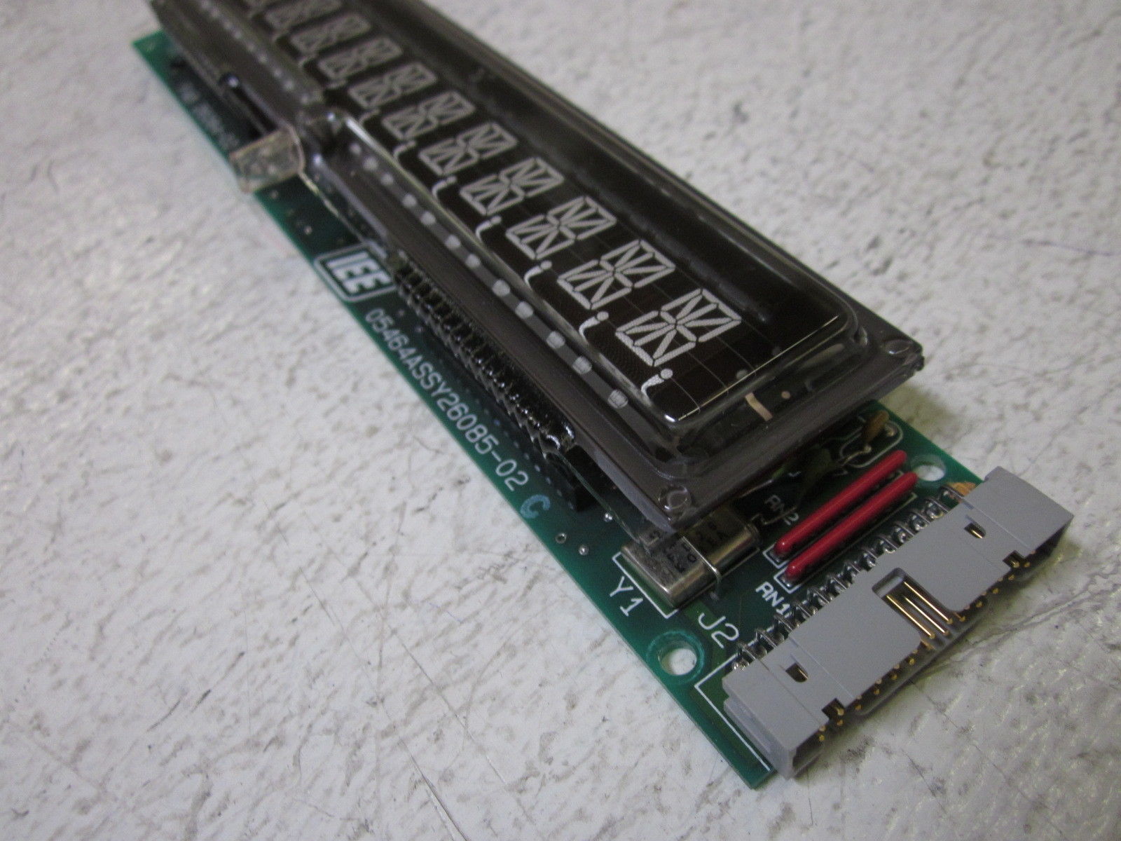 IEE 03700-02-012 ALAPAHNUMERIC FLOURESCENT DISPLAY UNMP