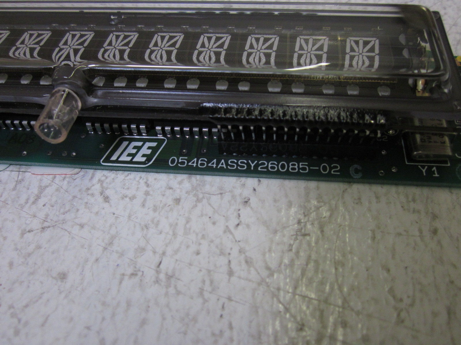 IEE 03700-02-012 ALAPAHNUMERIC FLOURESCENT DISPLAY UNMP