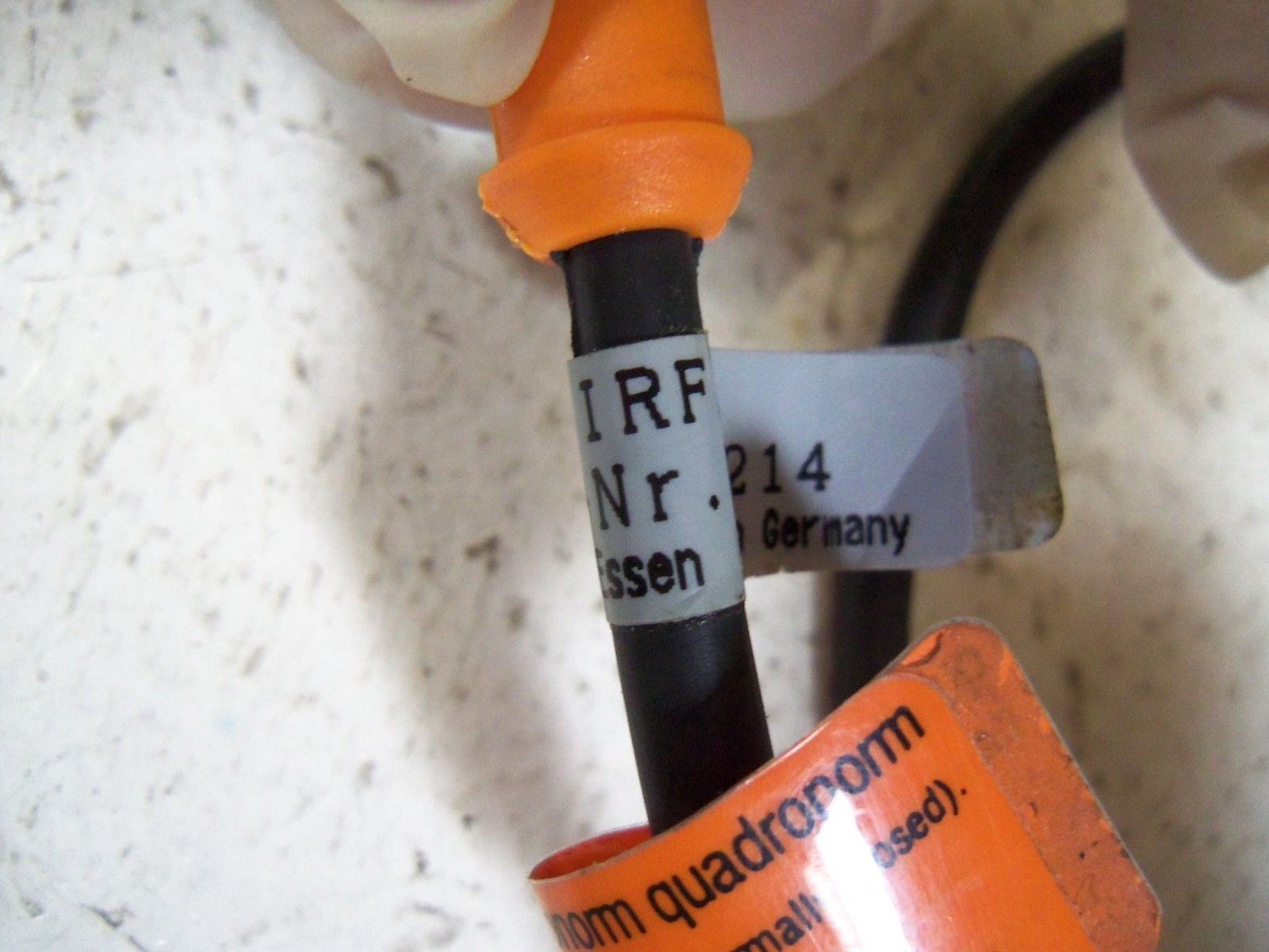 IFM ELECTRIC LK-250-IRF/PU CORDSET 5PIN  UNMP