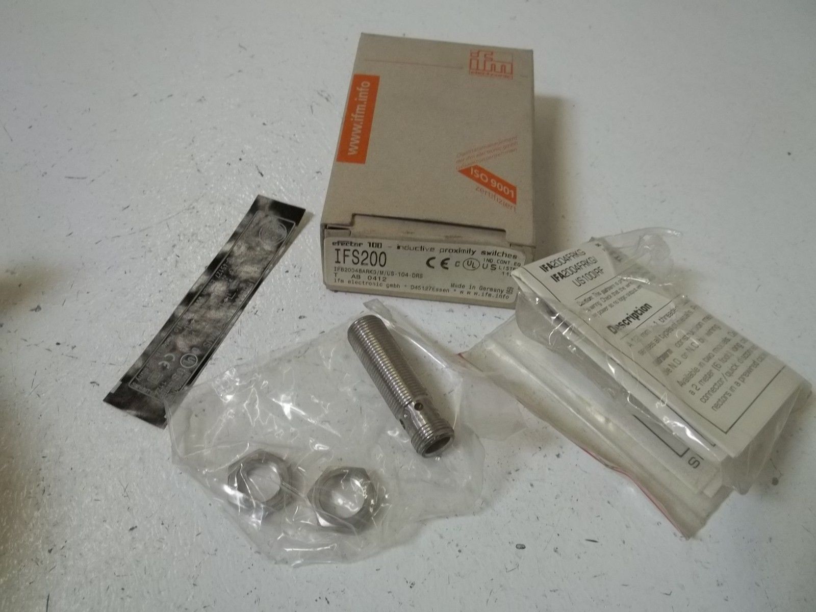 IFM IFS200 INDUCTIVE PROXIMITY SWITCH UNMP