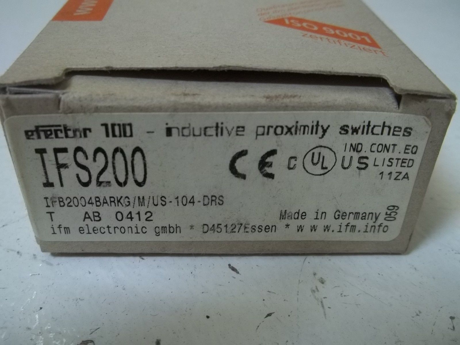 IFM IFS200 INDUCTIVE PROXIMITY SWITCH UNMP