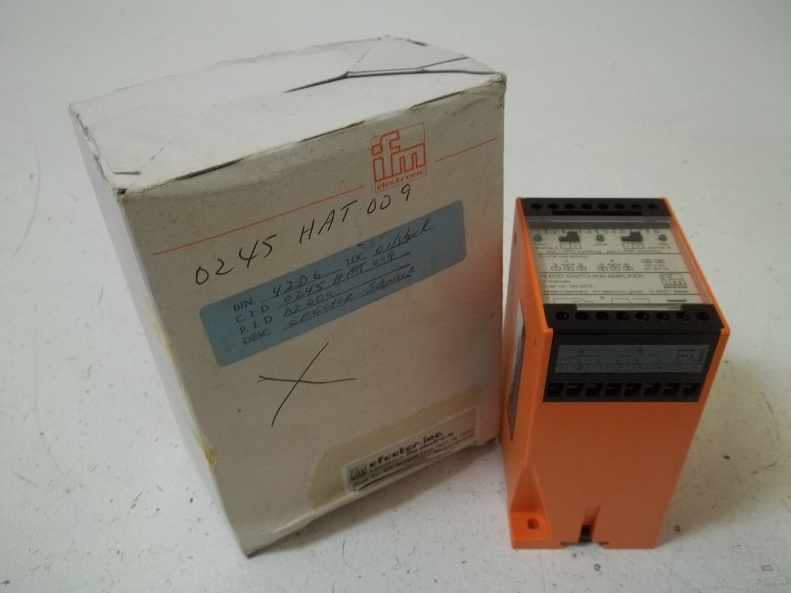 IFM N600 AMPLIFIER DIN MOUONT UNMP
