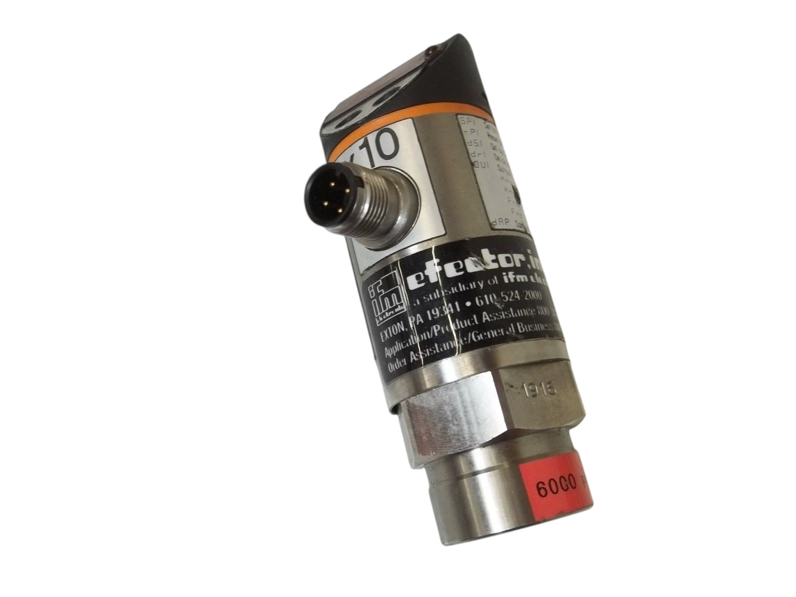 IFM PN3220 PRESSURE SENSOR UNMP