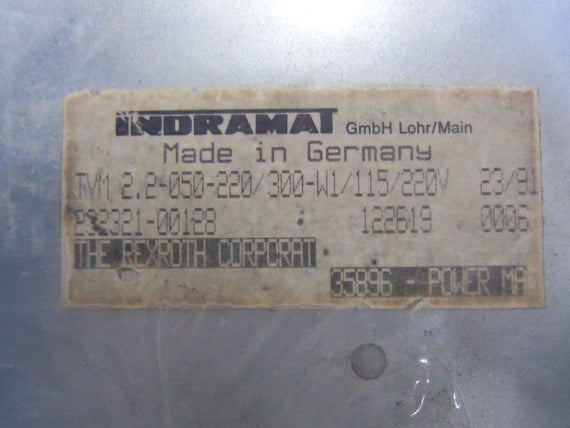INDRAMART TVM2.2-050-220/300-W1/115/220V *USED*