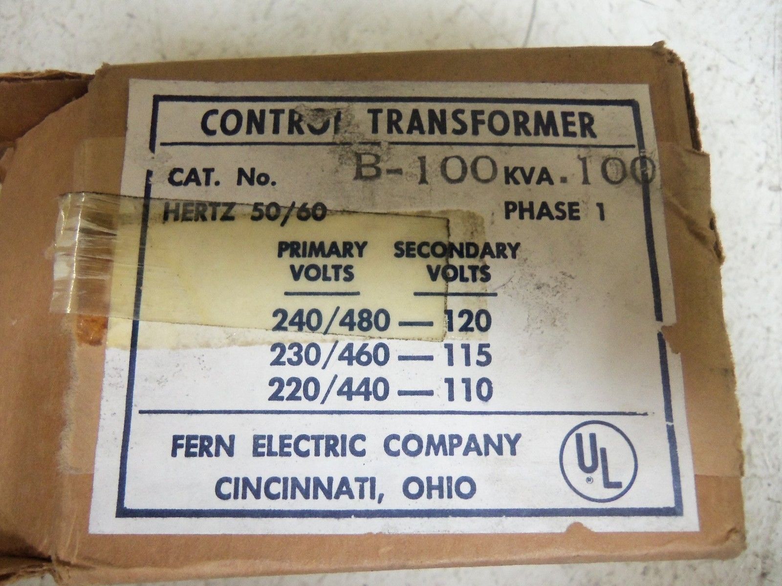 CONTROL B-100 NSMP