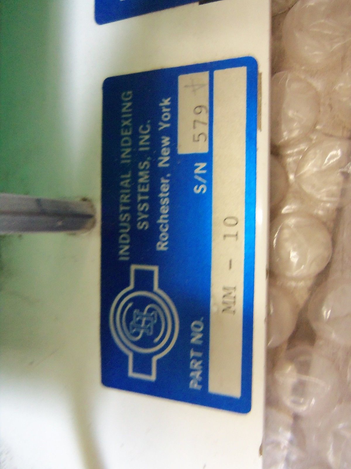 INDUSTRIAL INDEXING SYSTEMS MM-10 *USED*