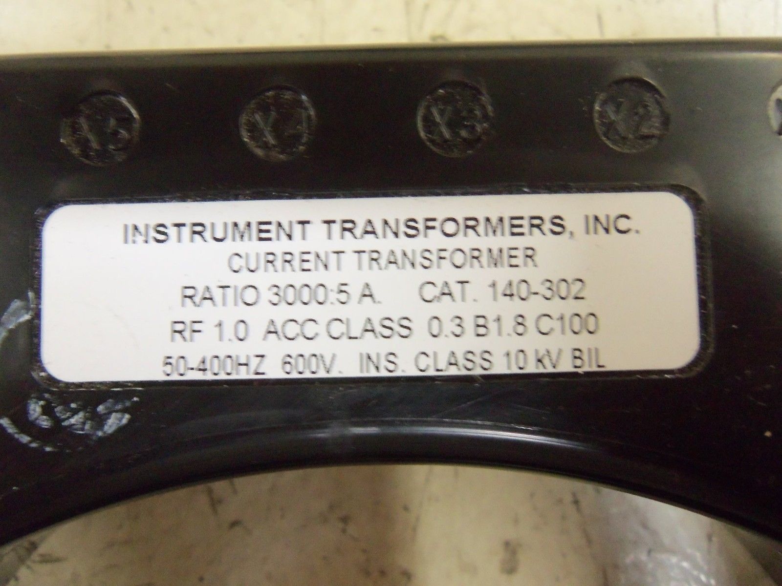 INSTRUMENTS TRANSFORMER 140-302 TRANSFORMER *NEW NO BOX*