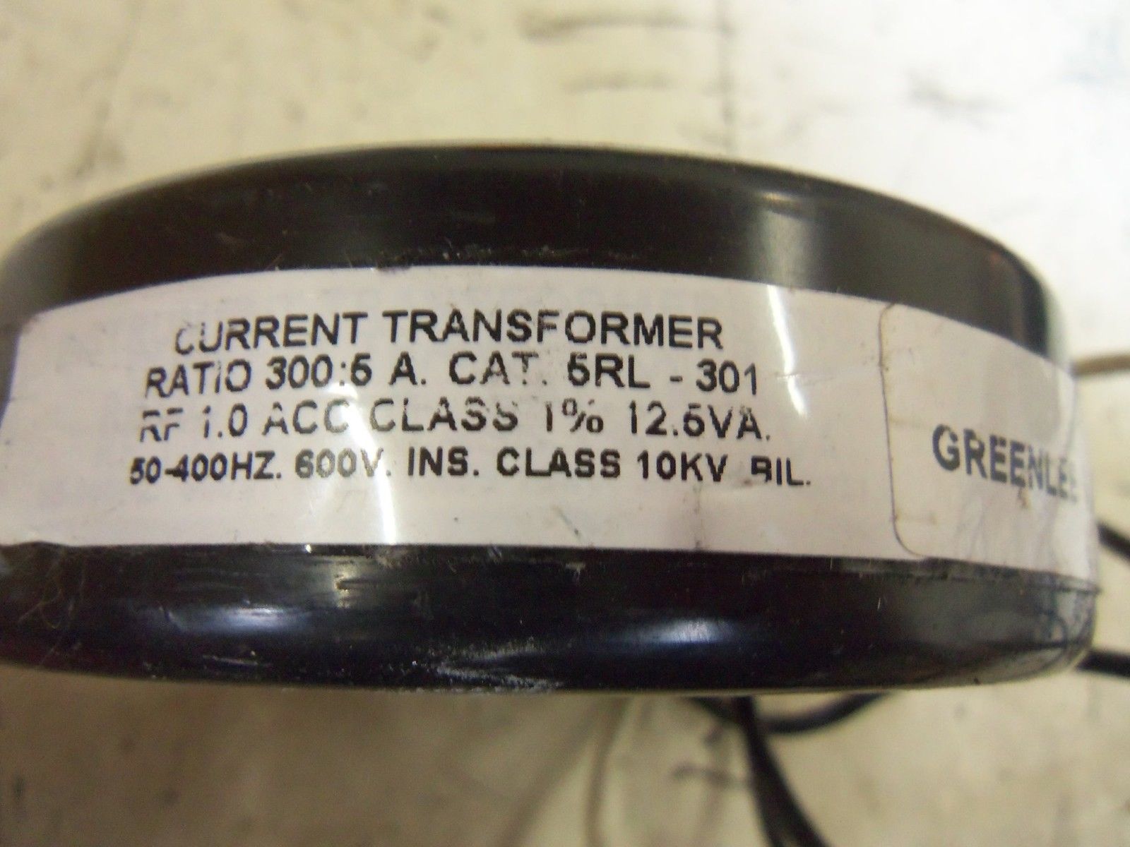 INSTRUMENT TRANSFORMERS 5RL-301 TRANSFORMER UNMP