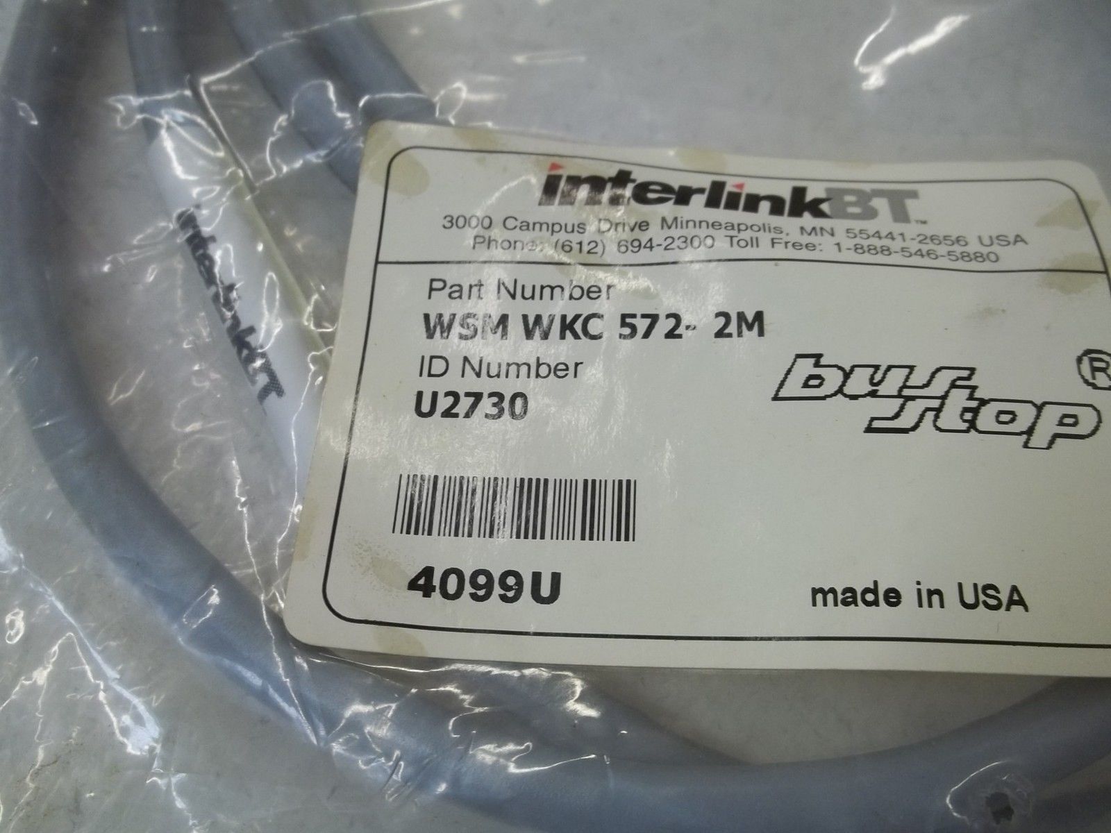 INTELINKBT WSMWKC572-2M CABLE NSNP IN  A FACTORY BAG