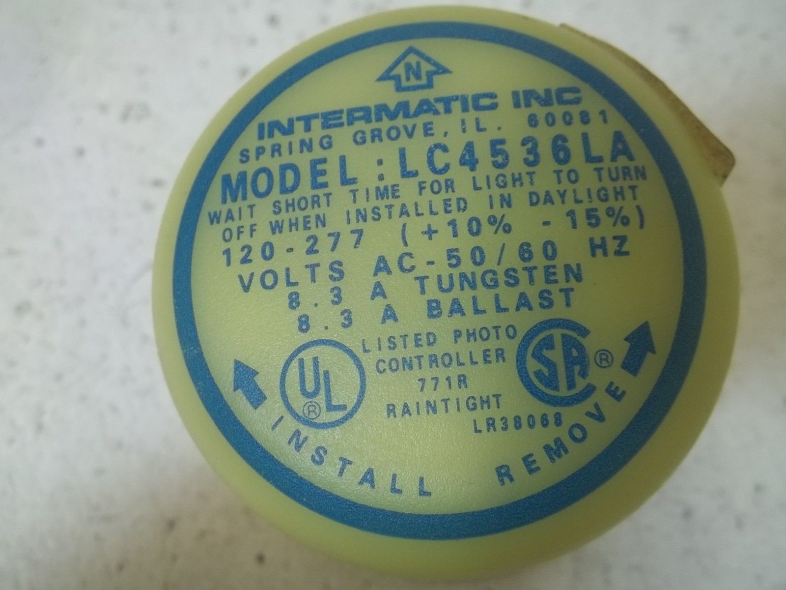 INTERMATIC INC. LC4536LA PHOTO CONTROL UNMP