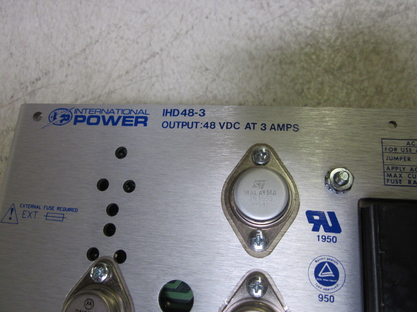 INTERNATIONAL POWER IHD48-3 POWER SUPPLY 48VDC NSMP