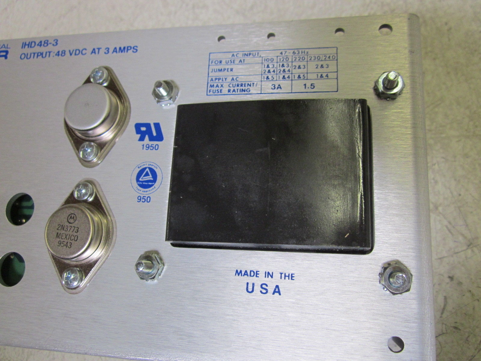 INTERNATIONAL POWER IHD48-3 POWER SUPPLY 48VDC NSMP