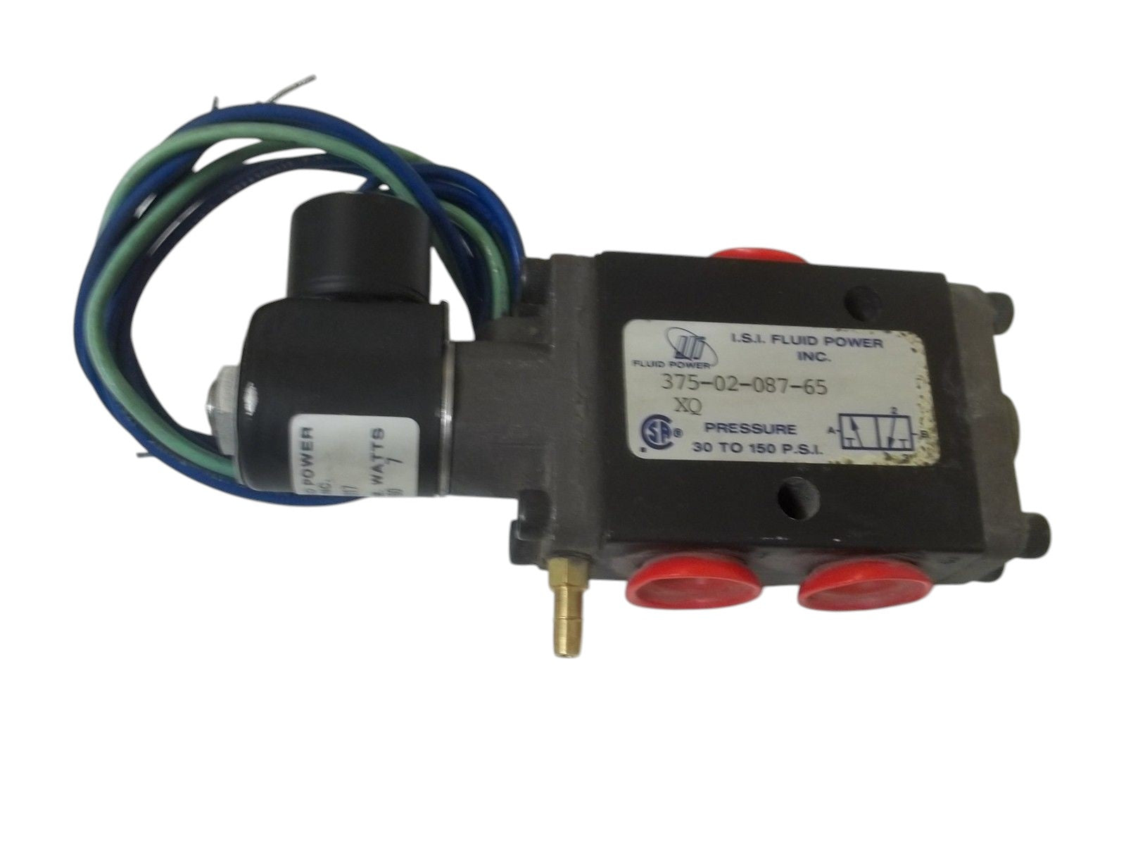I.S.I. FLUID POWER INC. 375-02-087-65XQ VALVE 30 TO150 PSI UNMP