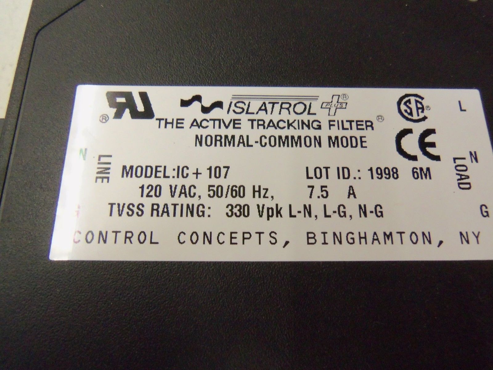 ISLATROL IC+107 *NEW NO BOX*